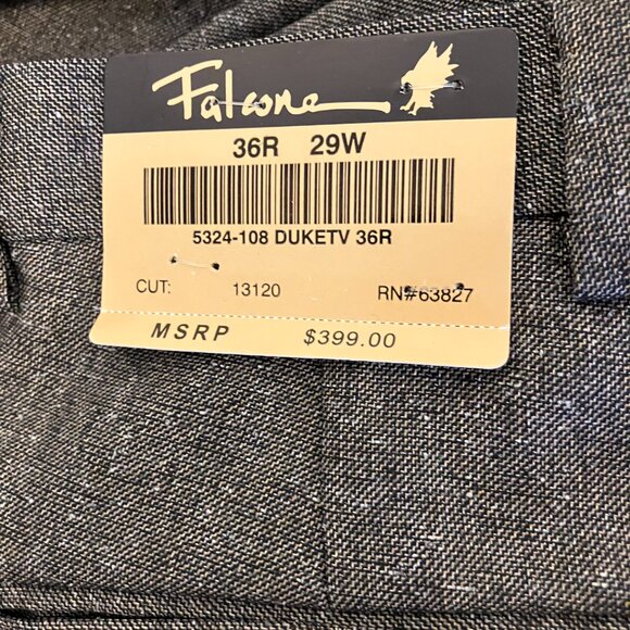 Falcone Brown Tweed 3 Piece Suit 38L NWT - Picture 11 of 16